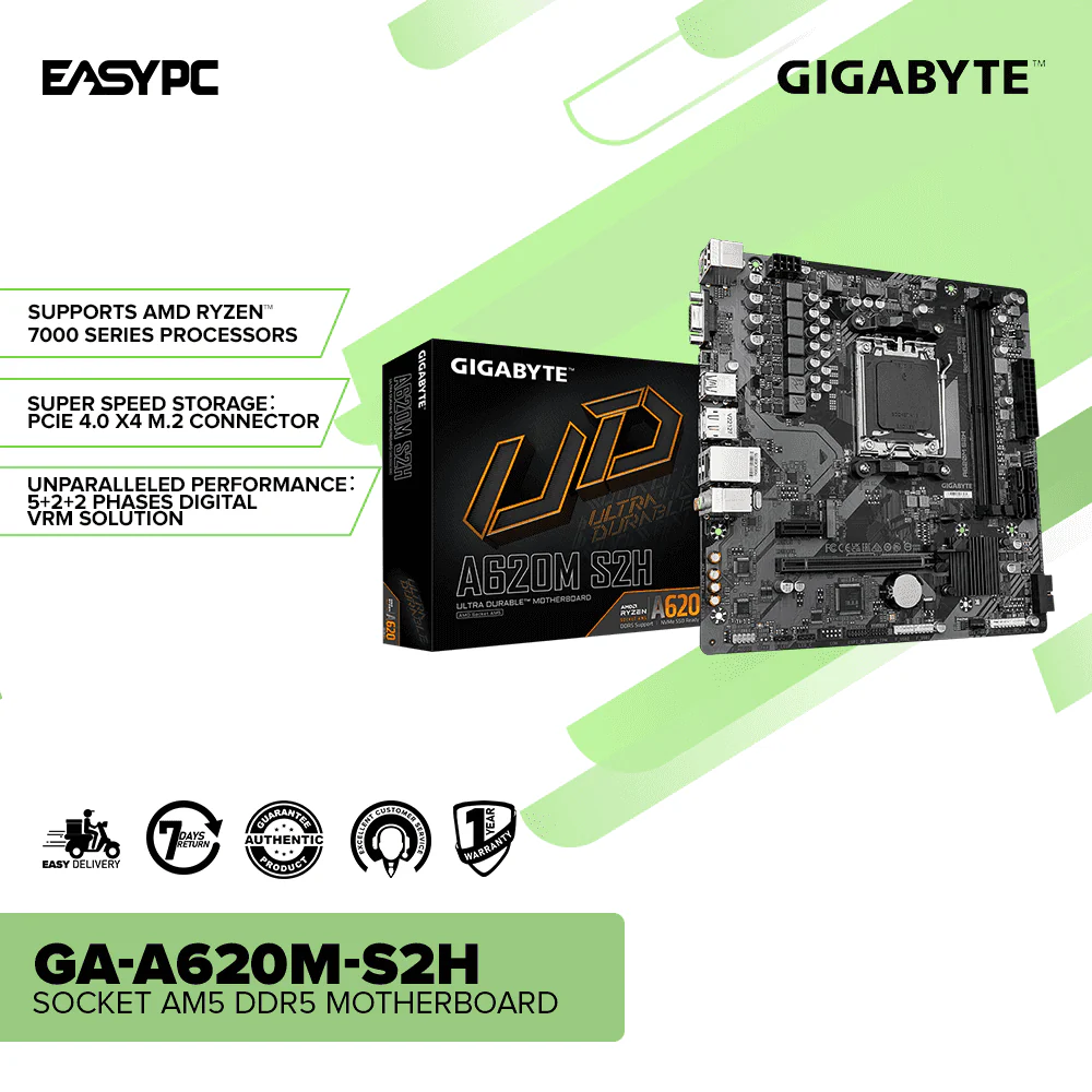Gigabyte GA-A620M-S2H Socket Am5 Ddr5 Motherboard - Image 2