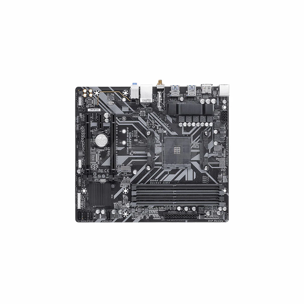 Gigabyte GA-B450M-DS3H WIFI Socket Am4 Ddr4 Motherboard - Image 3