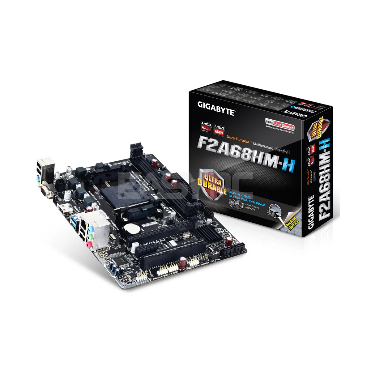 Gigabyte GA-F2A68HM-H supports AMD FM2+/FM2 A-series APU GIGABYTE Ultra Durable TechnologySocket FM2+ Gaming Motherboard