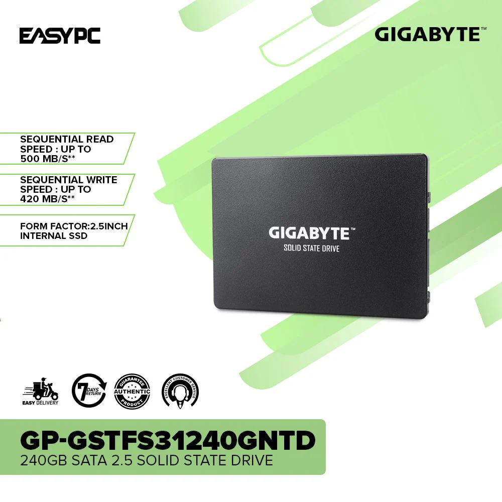 Gigabyte GP-GSTFS31240GNTD 240gb SATA 2.5 Solid State Drive - Image 2
