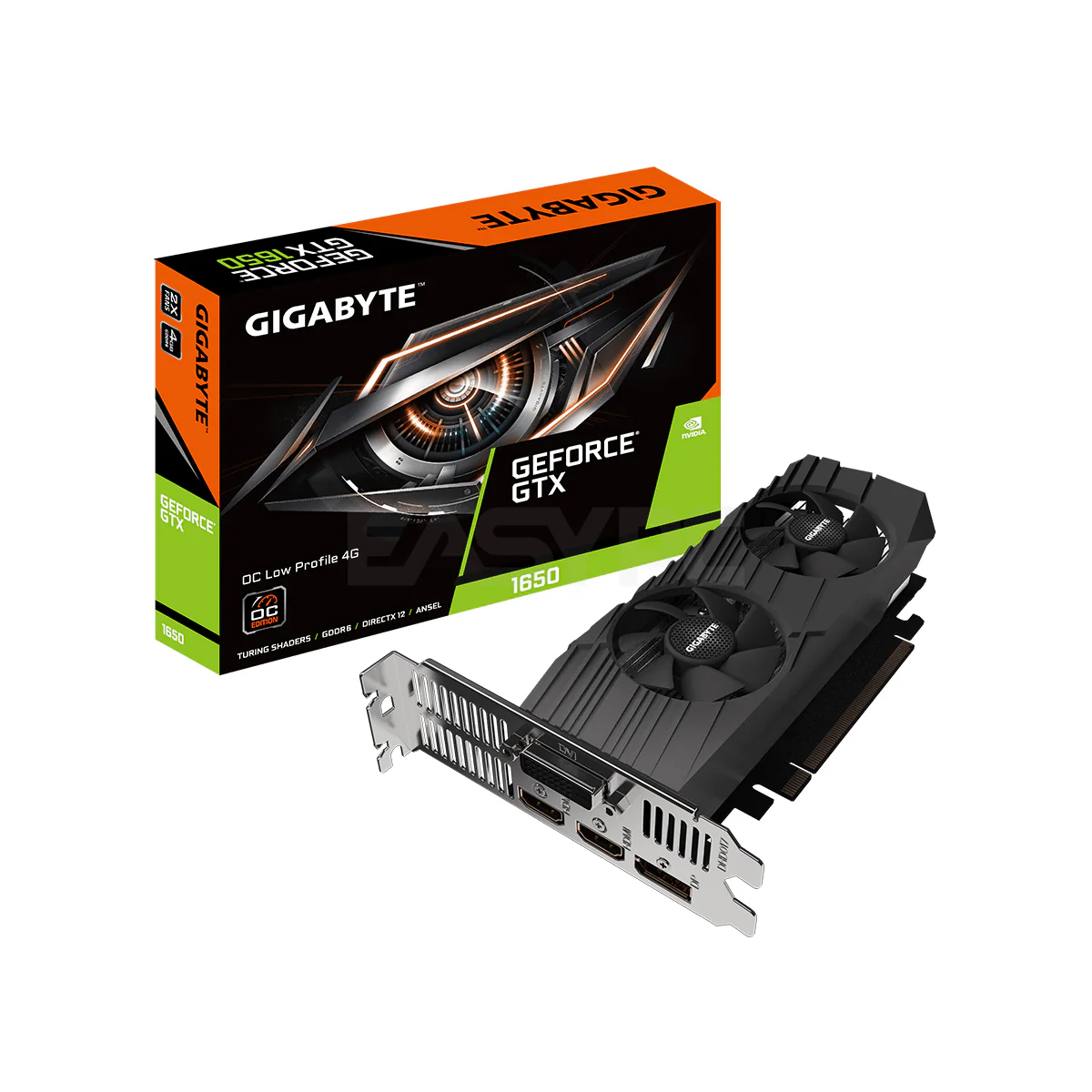 Gigabyte NVIDIA® GeForce GTX 1650 D6 OC Low Profile 4G Integrated with 4GB 128bit GDDR6 Gaming Videocard