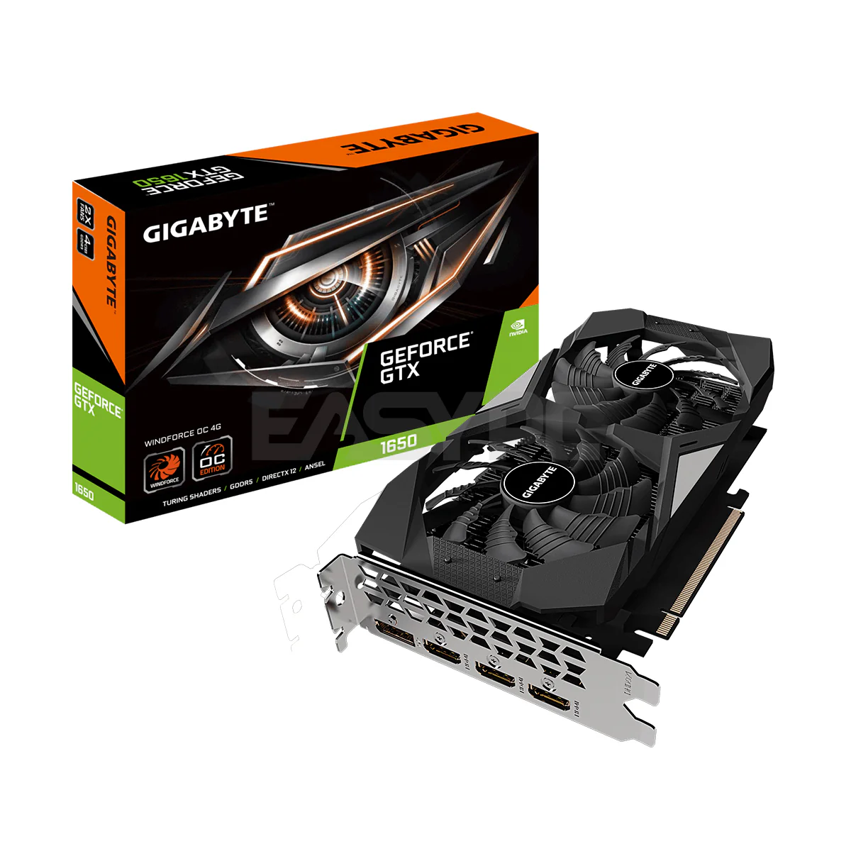 Gigabyte GTX 1650 Windforce OC 4GB 128bit GDdr5 WINDFORCE 2X Cooling System - Image 5
