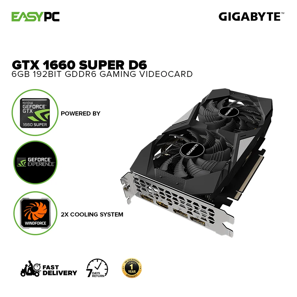 Gigabyte NVIDIAÂ® GeForce GTX 1660 Super 6gb 192bit GDdr6 Gaming Videocard - Image 2