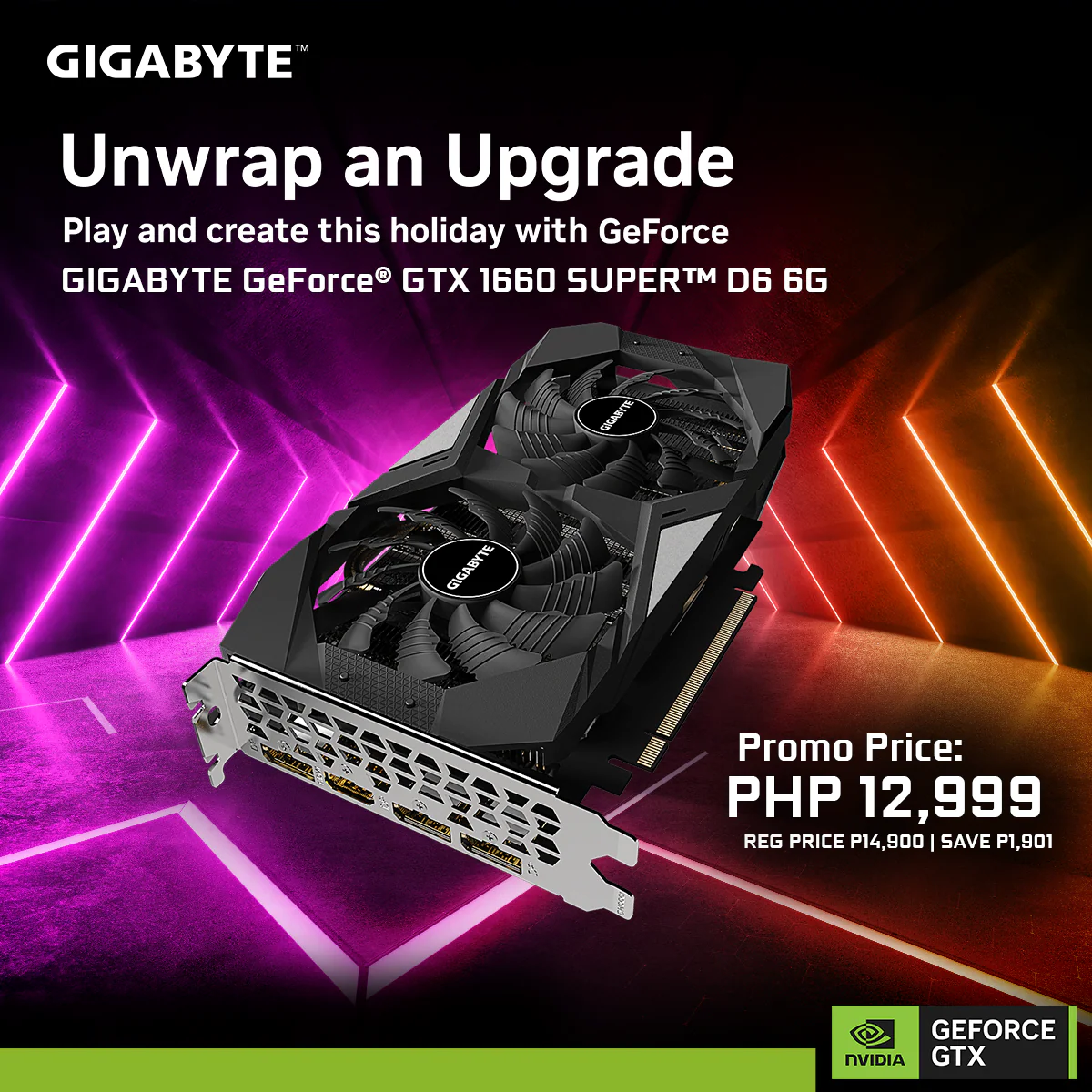 Gigabyte NVIDIAÂ® GeForce GTX 1660 Super 6gb 192bit GDdr6 Gaming Videocard - Image 3