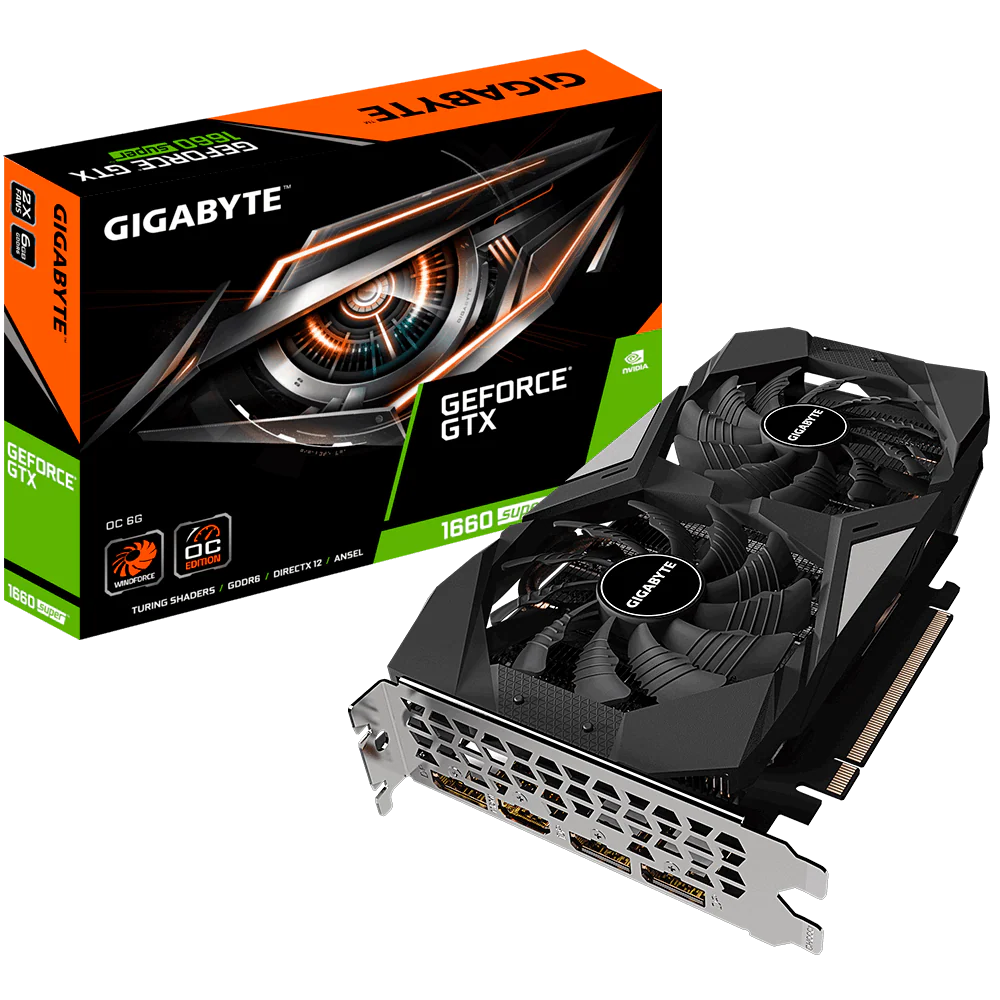Gigabyte NVIDIA® GeForce GTX™ 1660 Super Gaming OC Dual Fan 6gb 192bit GDdr6 Gaming Videocard