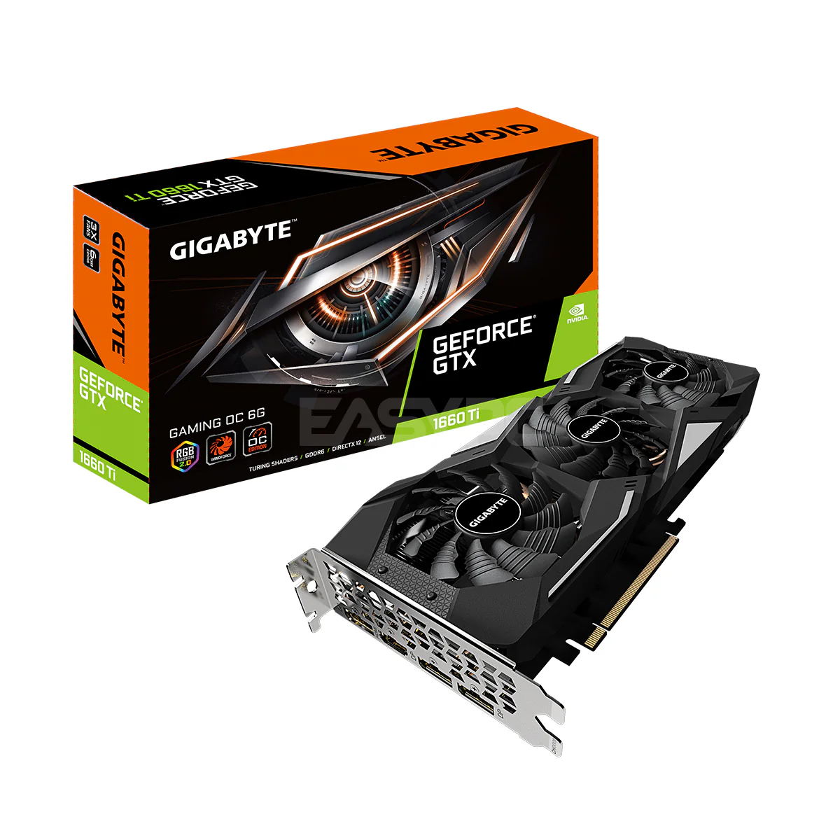 Gigabyte NVIDIA® GeForce GTX 1660ti Gaming OC Videocard 6gb 192bit GDdr6