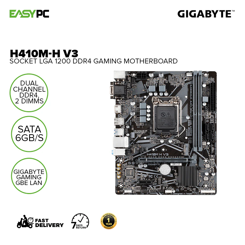Gigabyte H410M-H V3 Socket LGA 1200 Ddr4 Gaming Motherboard - Image 2