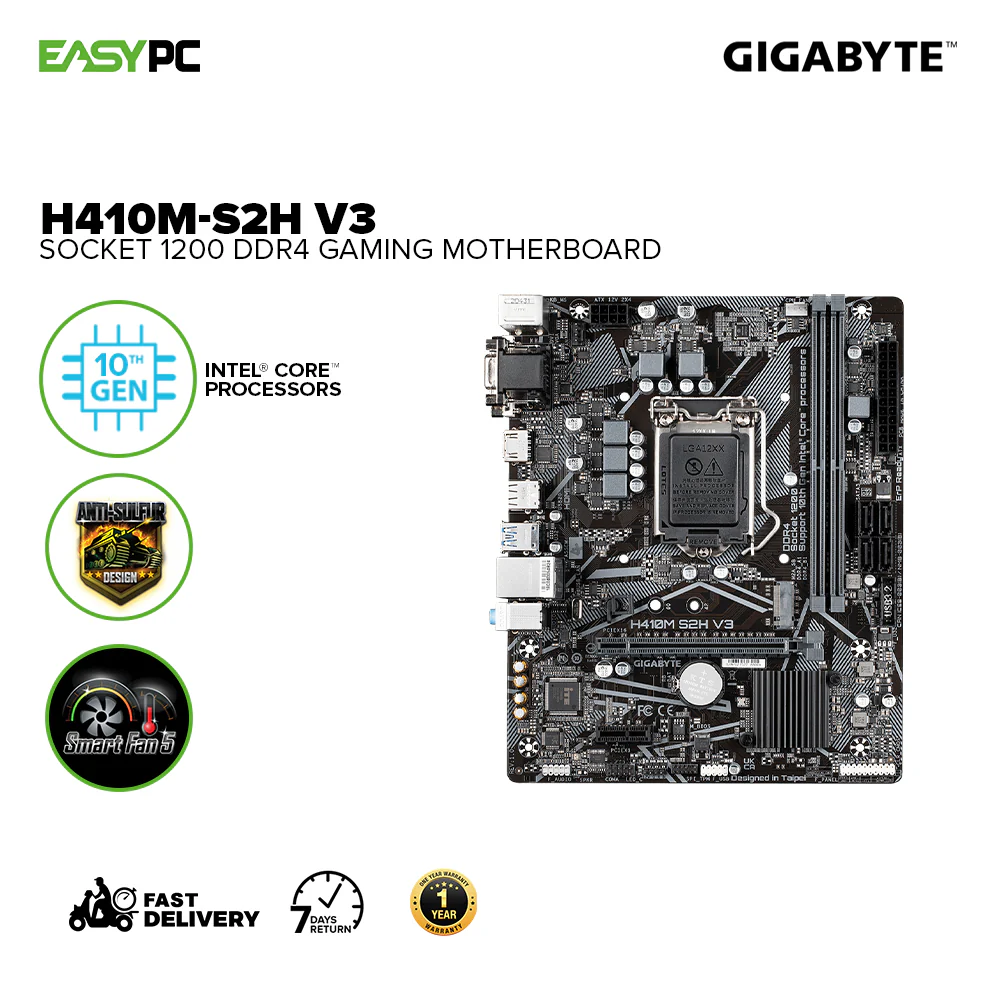 Gigabyte H410M-S2H V3 Socket 1200 Ddr4 Gaming Motherboard - Image 2