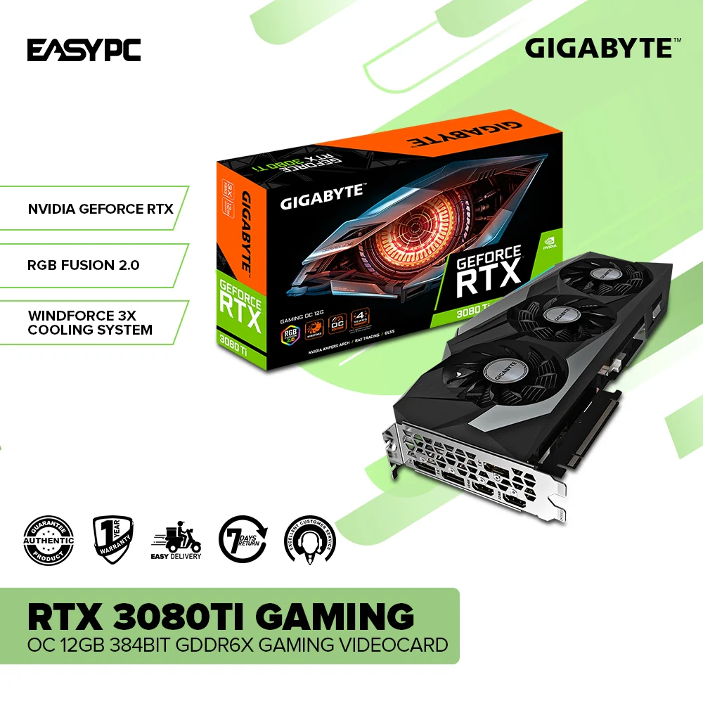 Gigabyte NVIDIA® GeForce RTX™ 3080Ti 12GB GDDR6X 384-bit Gaming Videocard - Image 2