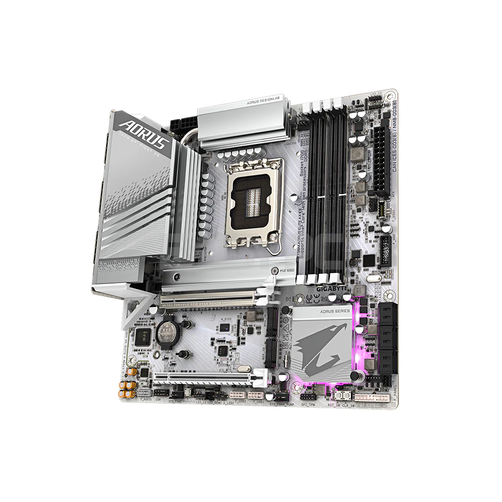 Gigabyte Z790M-A-ELITE-AX-ICE Socket LGA 1700 DDR5 Motherboard - Image 3