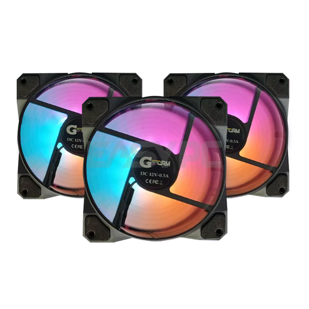 Gstorm Blaze FS 120mm RGB and LED Lighting Chassis Fan Black - Image 4