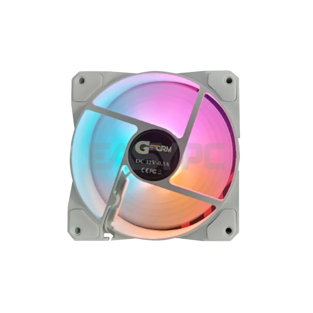 Gstorm Blaze FS 120mm RGB and LED Lighting Chassis Fan White