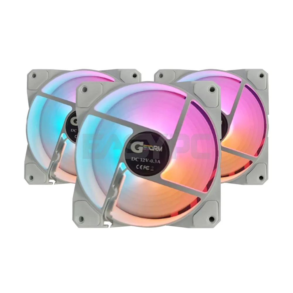 Gstorm Blaze FS 120mm RGB and LED Lighting Chassis Fan White - Image 4