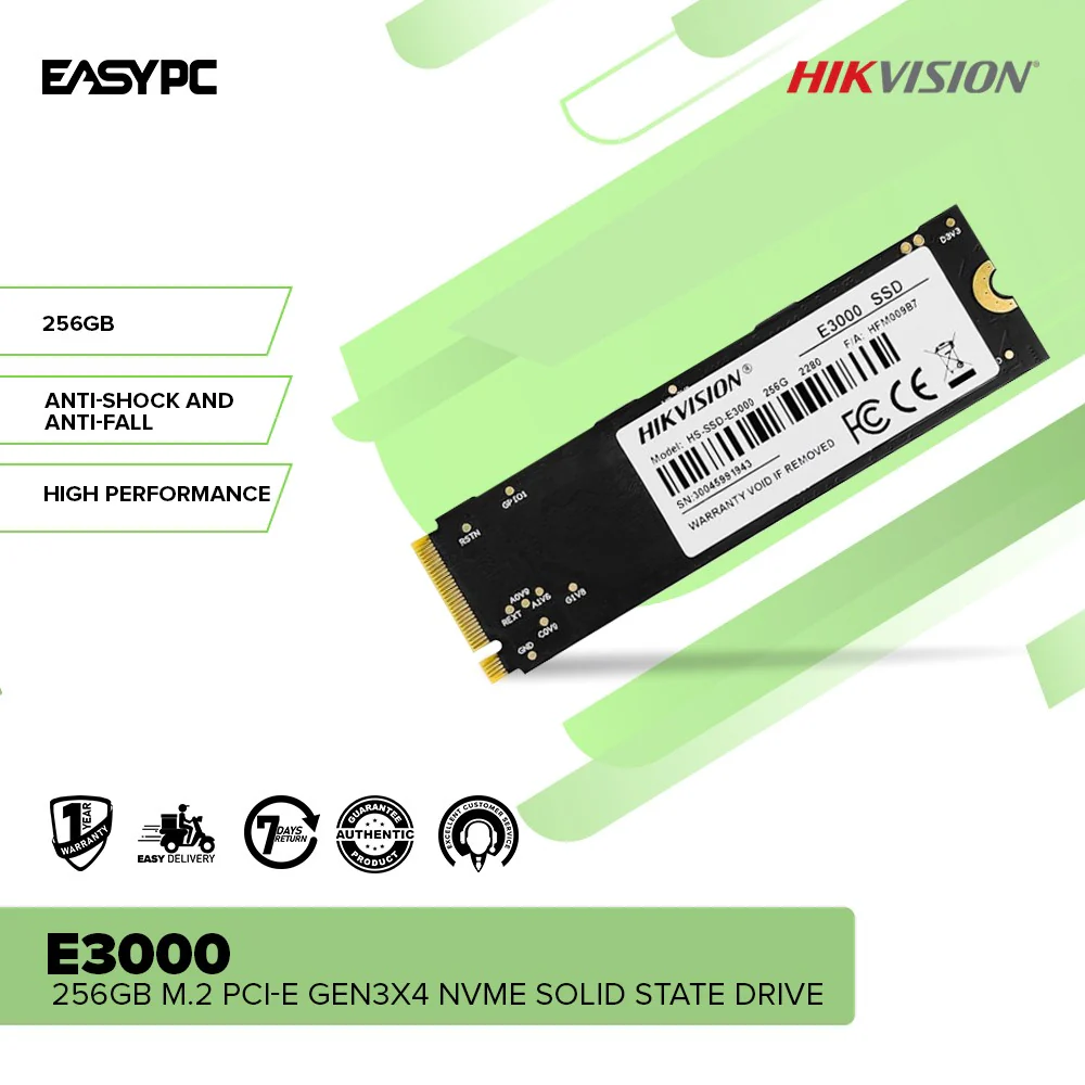 Hikvision E3000 256GB/512GB M.2 PCI-e Gen3x4 NVMe Solid State Drive - Image 6