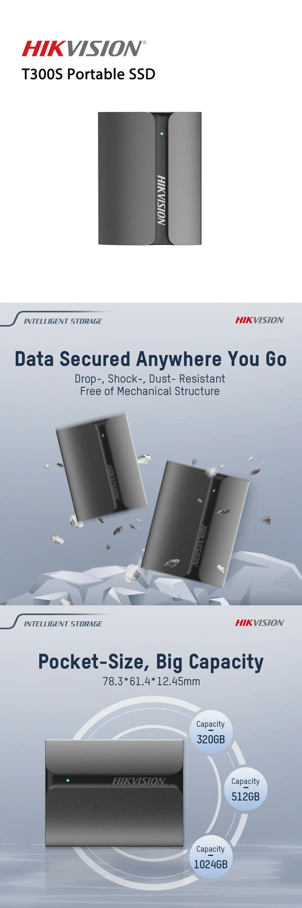 HikVision T300S Portable External SSD 1TB - Image 4