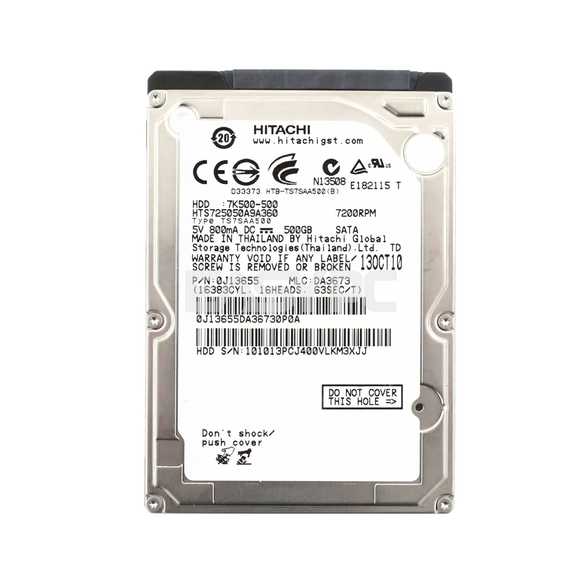 Hitachi 500gb Harddisk Drive