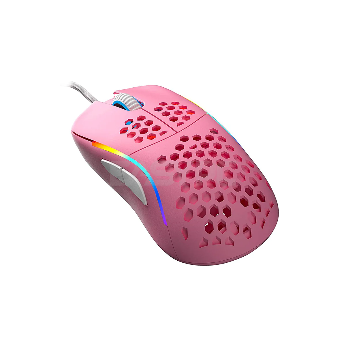 HK Gaming - Naos M RGB Gaming Mouse - Ultra Lightweight Honeycomb Shell/Wired/Prism Pink/Medium/PWM3360 Sensor (4895233307011) 4JTP HKNa1732 - Image 2