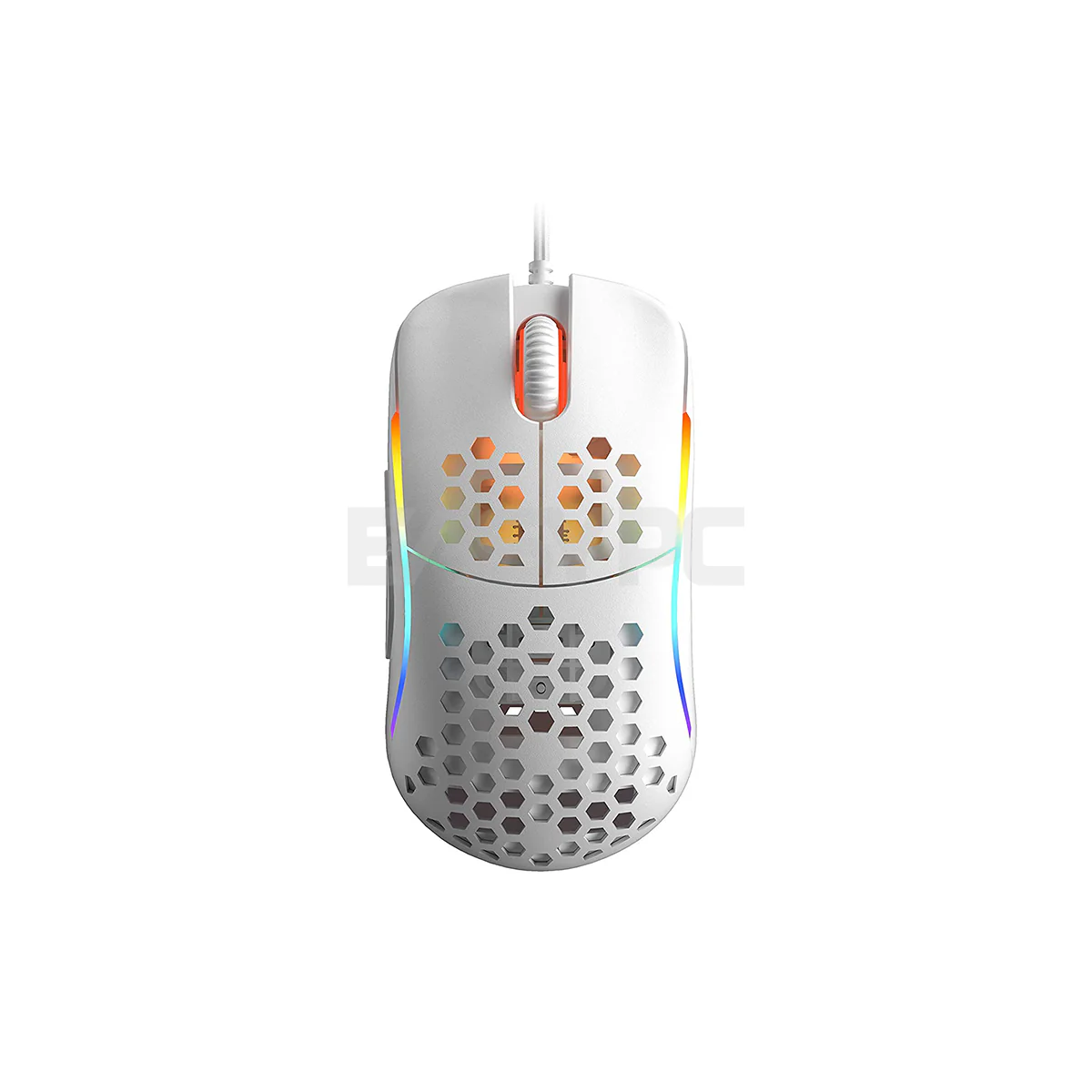 HK Gaming - Naos M RGB Gaming Mouse - Ultra Lightwieght Honeycomb Shell/Wired/White/Medium/PWM3360 Sensor (4895233306991) 4JTP HKNa1733