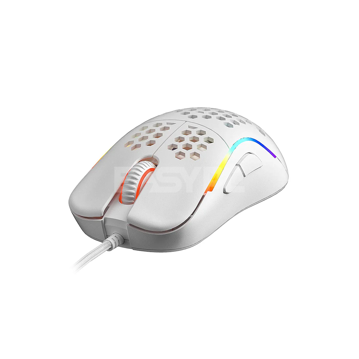 HK Gaming - Naos M RGB Gaming Mouse - Ultra Lightwieght Honeycomb Shell/Wired/White/Medium/PWM3360 Sensor (4895233306991) 4JTP HKNa1733 - Image 3