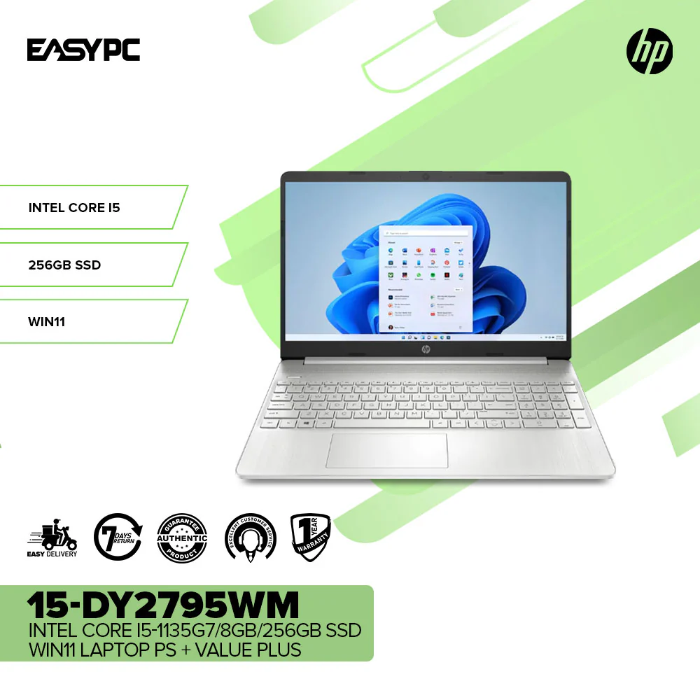 HP 15-dy2795wm Intel Core i5-1135G7/8GB/256GB SSD/Win11 Laptop PS - Image 2