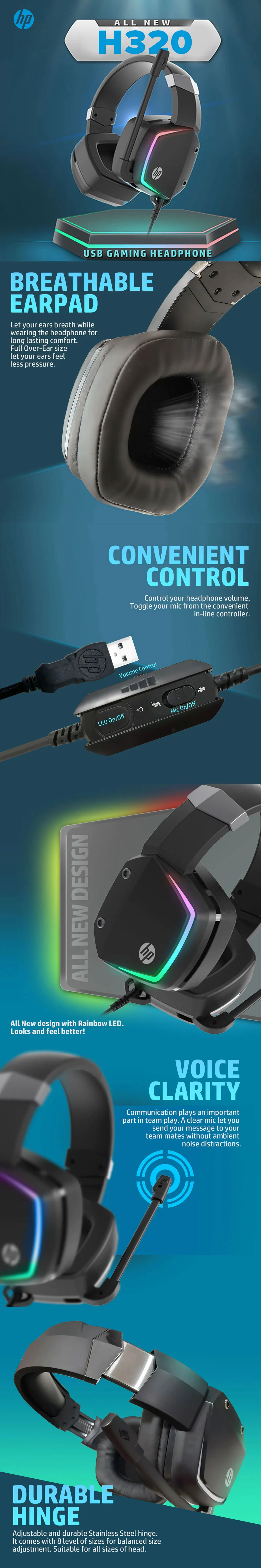 HP H320 Gaming Headset - Image 5