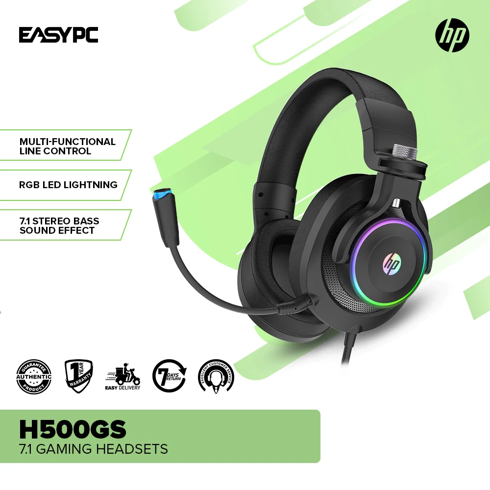 HP H500GS 7.1 Gaming Headsets - Image 2