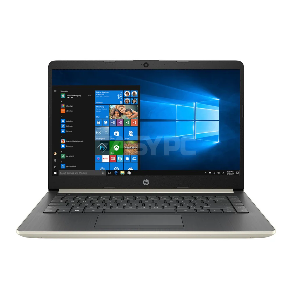 HP Notebook 14S DK0002AX AMD Ryzen 3 3200U/4GB/1TB/R530/Win10 Laptop Gold 1ION