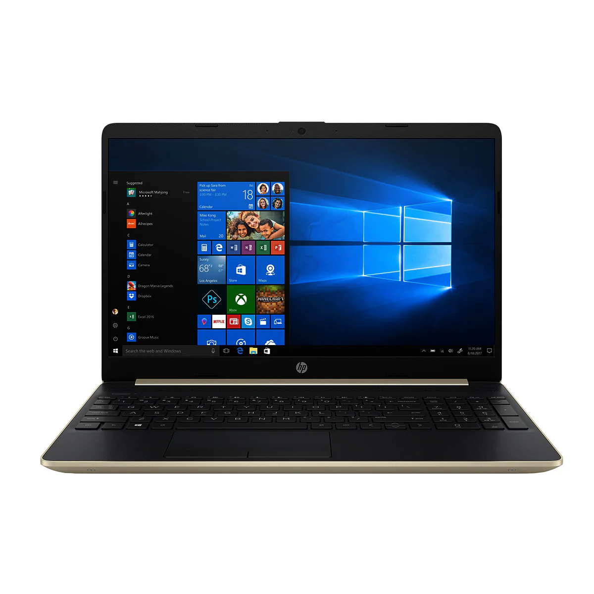 HP Notebook 15S-DU0110TU Intel N5000/4GB/500GB HDD/Win10 Laptop Gold 1ION