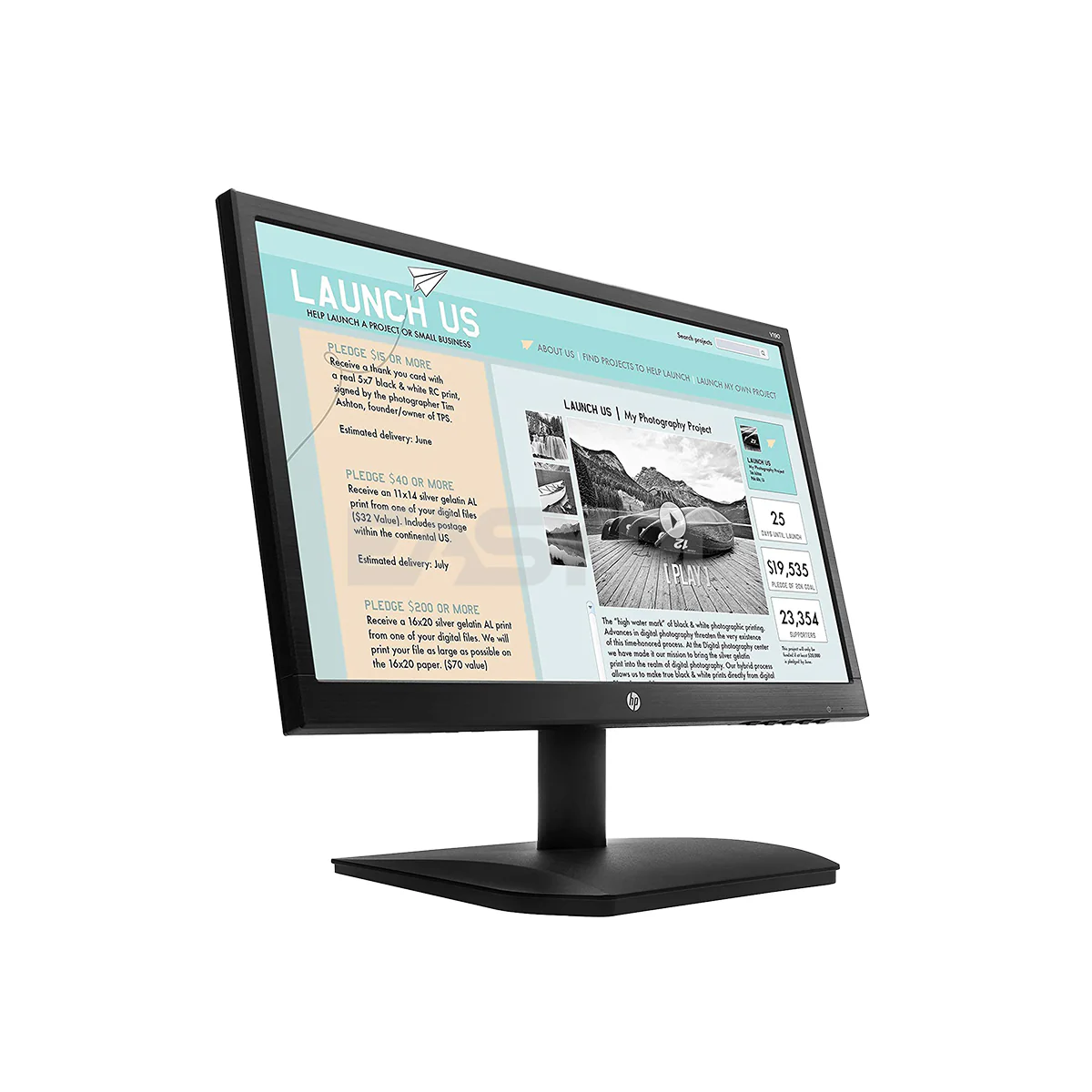 HP V190 2NK17AA 18.5 Inches 60Hz Monitor - Image 2