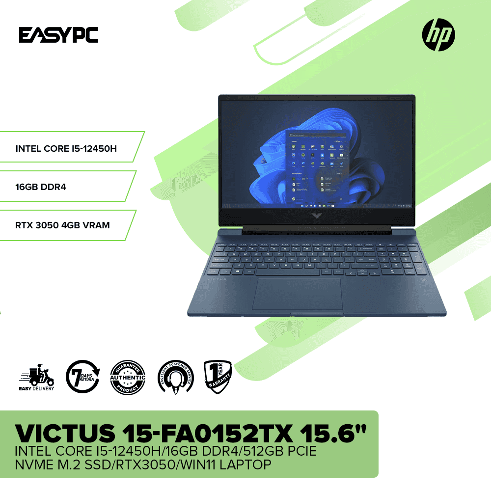 HP Victus 15-fa0152TX 15.6" Intel Core i5-12450H Win11 Laptop - Image 2