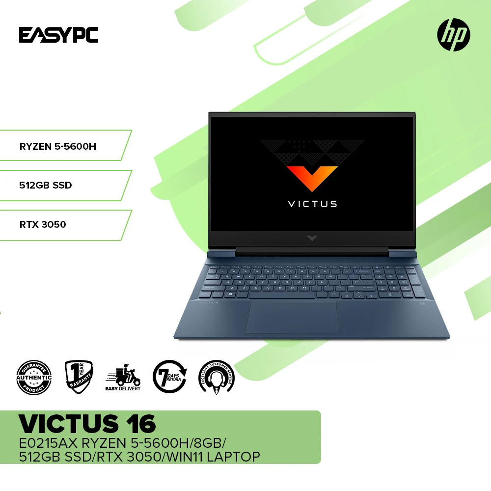 HP Victus 16-E0215AX Ryzen 5-5600H | 8GB | 512GB SSD | RTX 3050 Laptop - Image 2