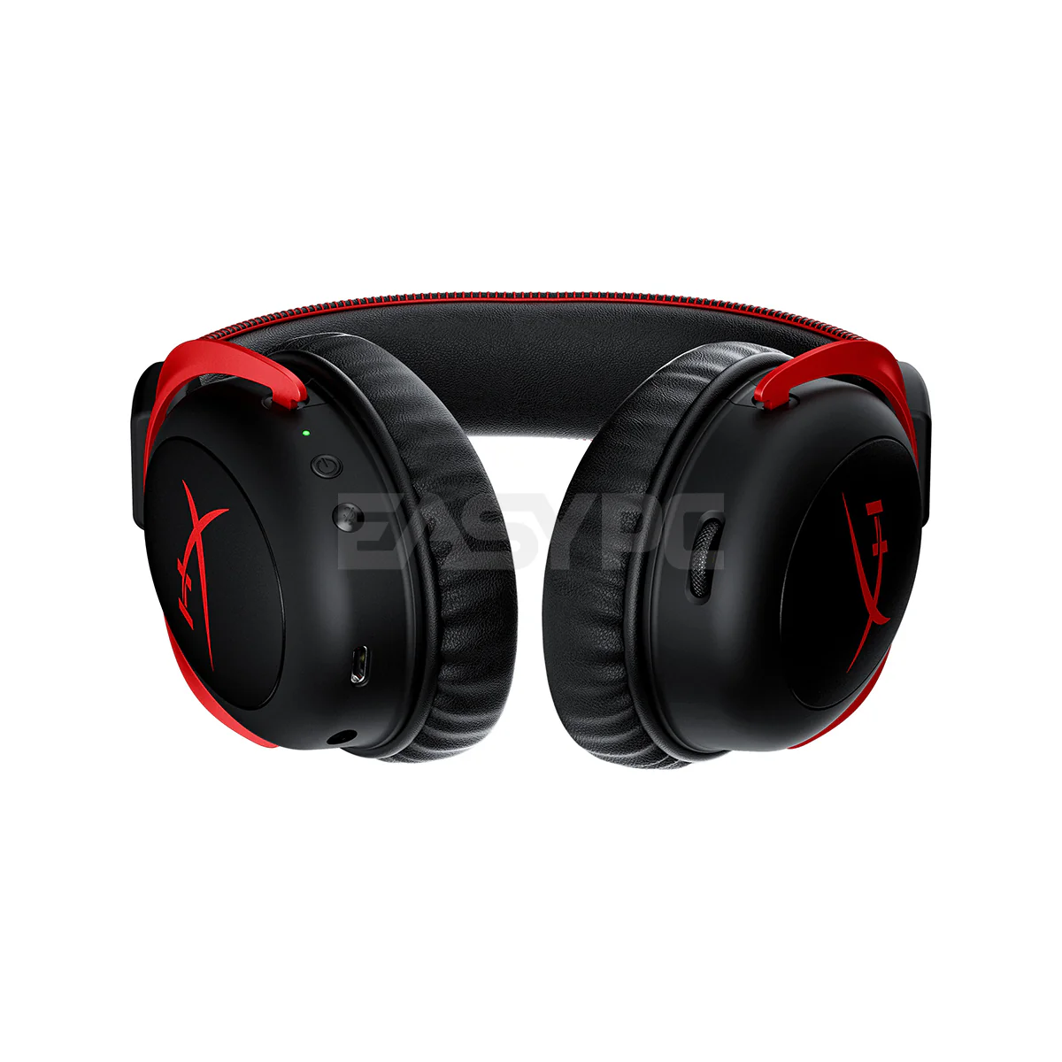 HyperX Cloud II Wireless, HyperX 7.1 Surround Sound, Detachable Noise-cancelling Microphone, 53mm Drivers, Built-in mic monitoring Durable, reliable, Great for WFH and Online Education Gaming Headset Red (HHSC2X-BA-RD/G) 1ION KIHH2321 - Image 5