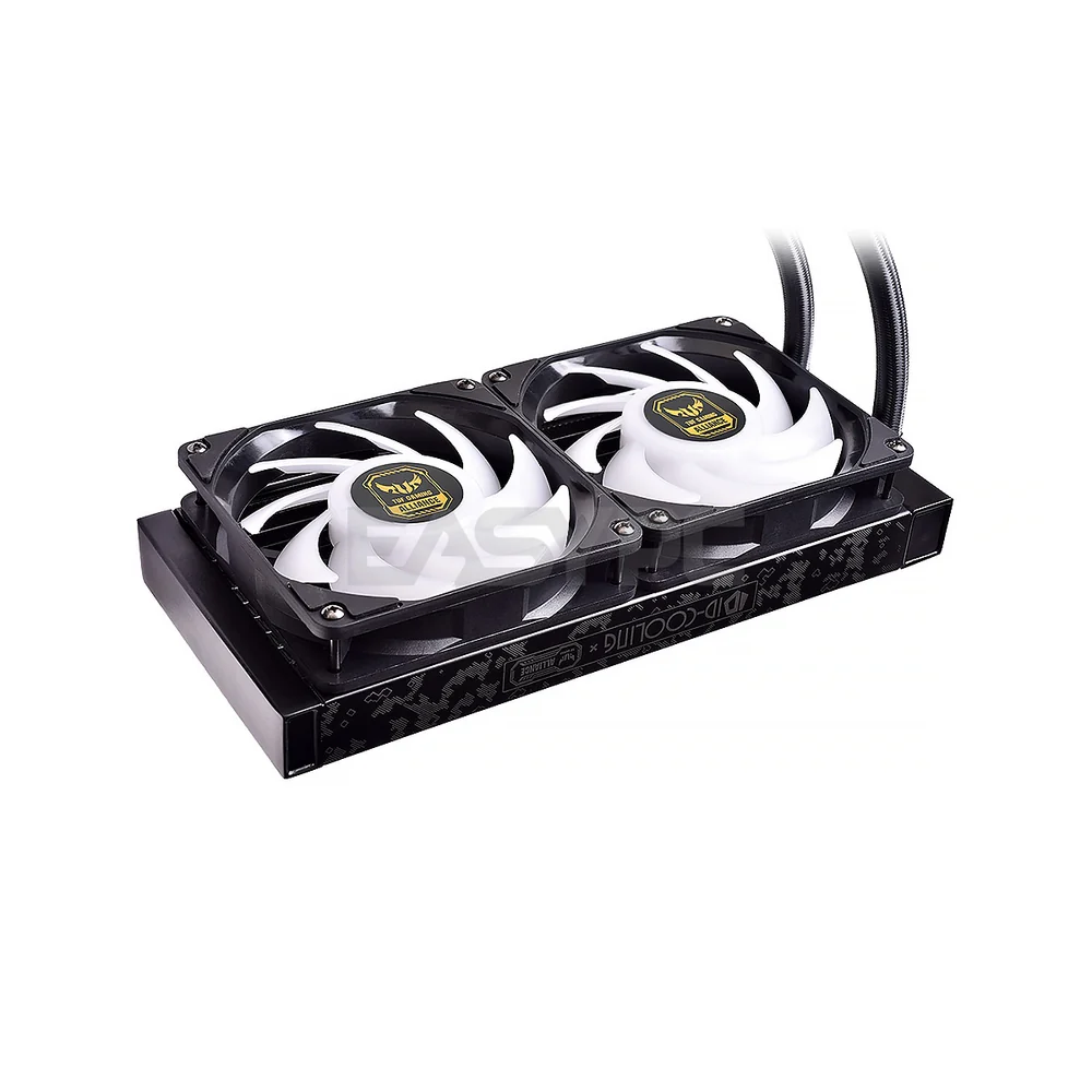 ID Cooling Auraflow X 240 TGA AIO RGB Sync with motherboard, RGB Pump & Fan Copper Base High Pressure Pump Intel & AMD Liquid Cooling RGB Black - Image 4