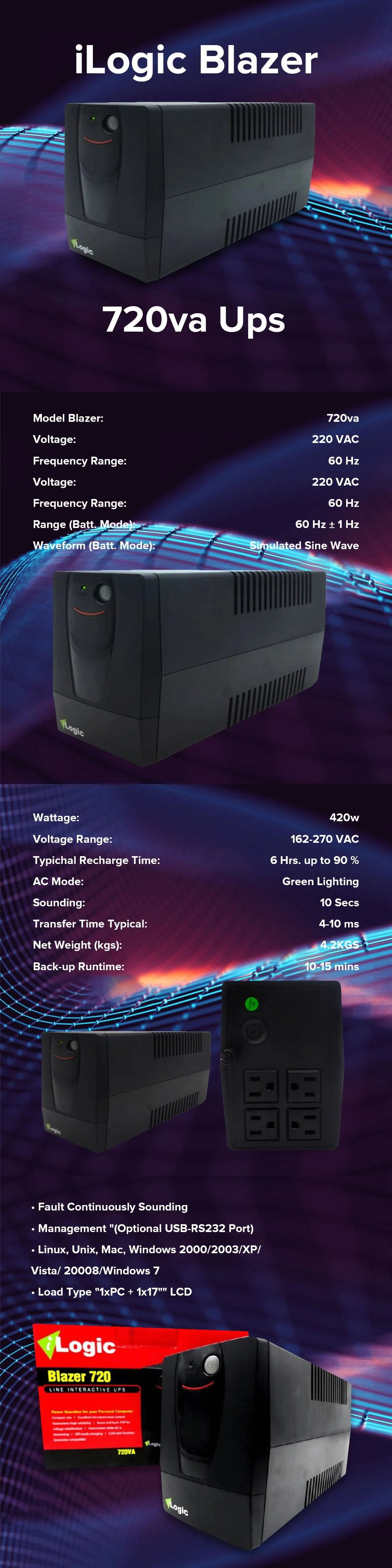iLogic Blazer 720va Ups - Image 4