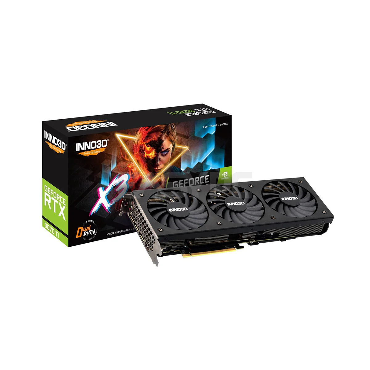 Inno3D NVIDIA® GeForce RTX™ 3070Ti X3 OC N307T3-086XX-1820VA45 8gb 256bit GDdr6X Gaming Videocard