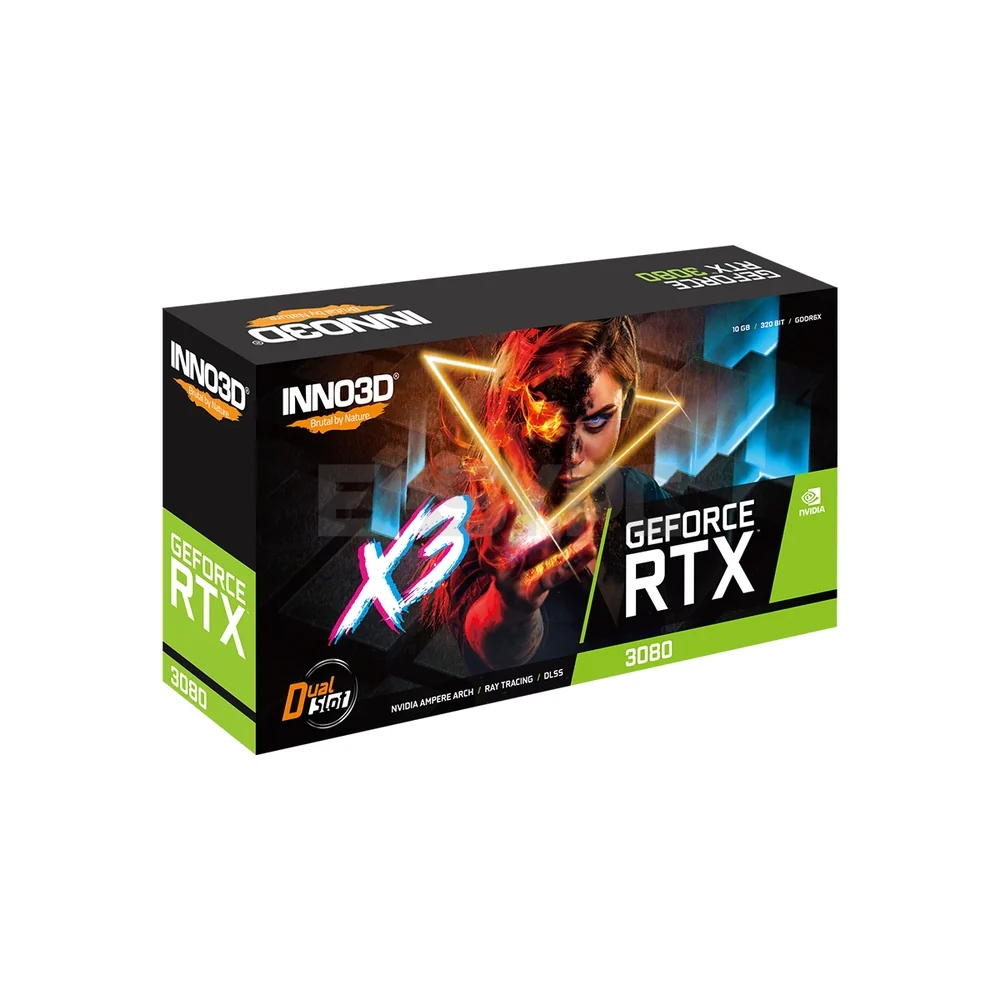 Inno3d NVIDIA® GeForce RTX™ 3080 X3 N30803-106X-1810VA44H 10gb 320bit GDdr6X Gaming Videocard
