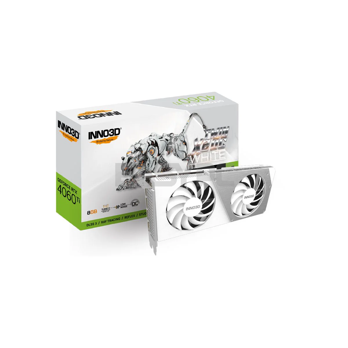 Inno3D NVIDIA® GeForce RTX™ 4060Ti Twin X2 OC White N406T2-08D6X-171153W 8GB 128bit GDDR6 Videocard