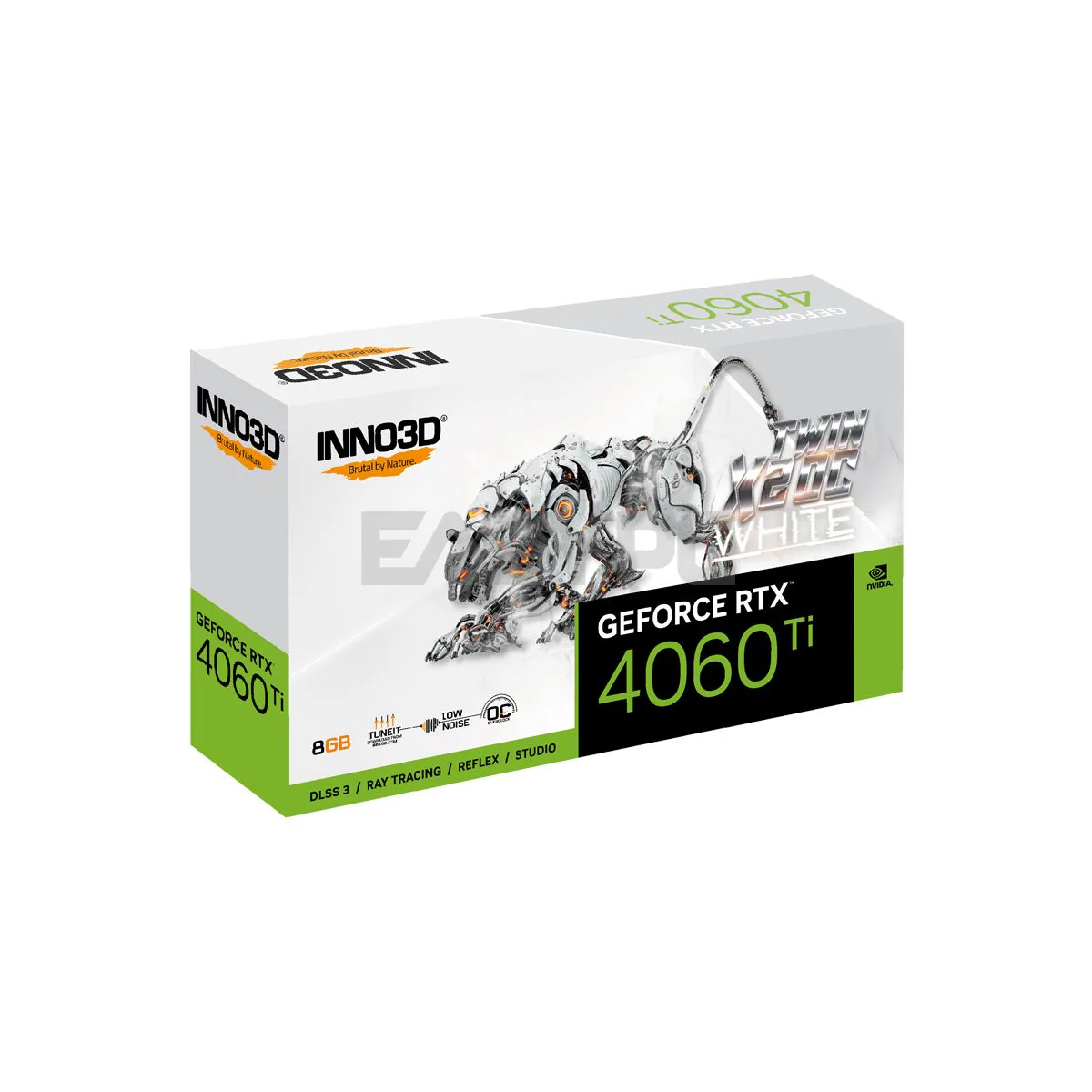Inno3D NVIDIA® GeForce RTX™ 4060Ti Twin X2 OC White N406T2-08D6X-171153W 8GB 128bit GDDR6 Videocard - Image 4
