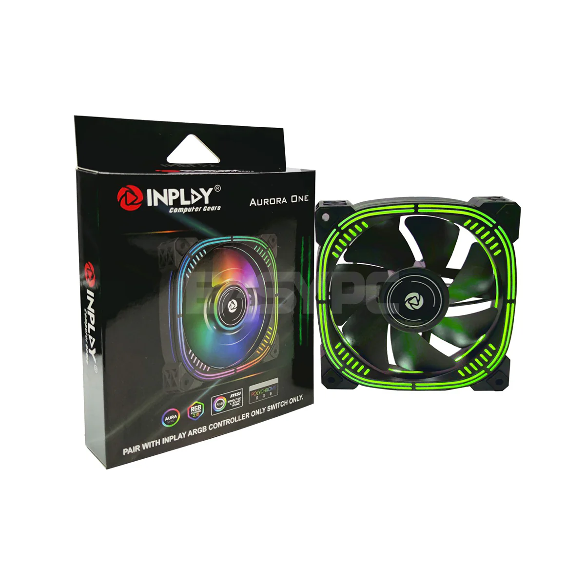 InPlay Aurora One SINGLE CHASSIS FAN | 6PIN PAIR WITH HUB