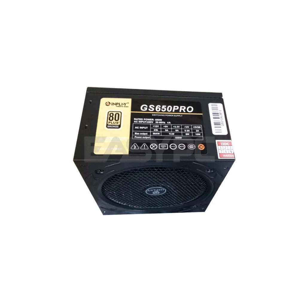 InPlay GS450P 450 Watts |  GS550P 550 Watts | GS650P 650 Watts 80+ Power Supply Bronze - Image 11