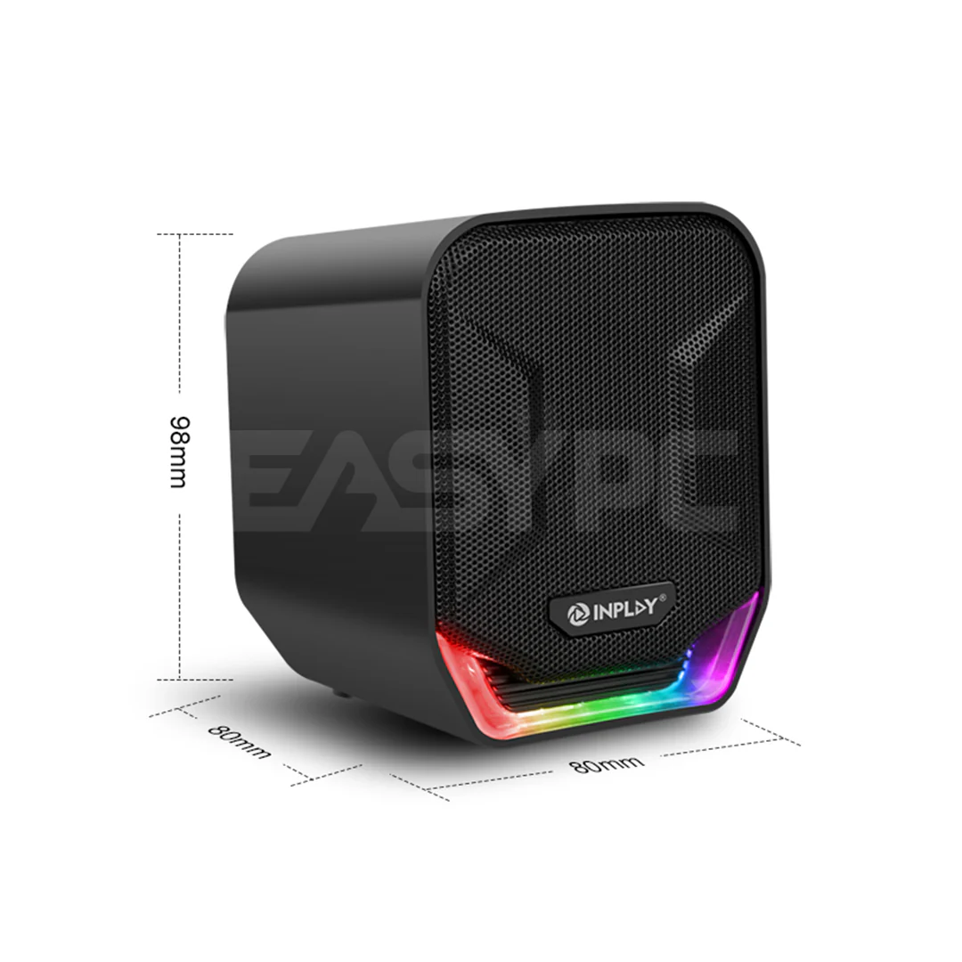 InPlay MS003 Mini Speaker RGB Black - Image 3