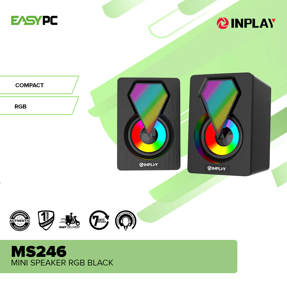 InPlay MS246 Mini Speaker RGB Black - Image 6