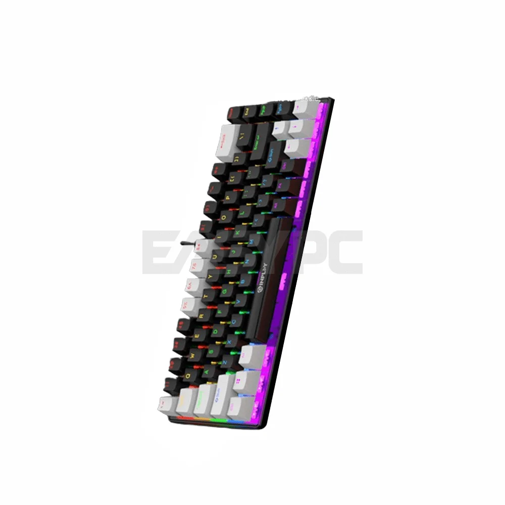 Inplay NK680-M Red switch Mechanical Gaming Keyboard Black white - Image 3