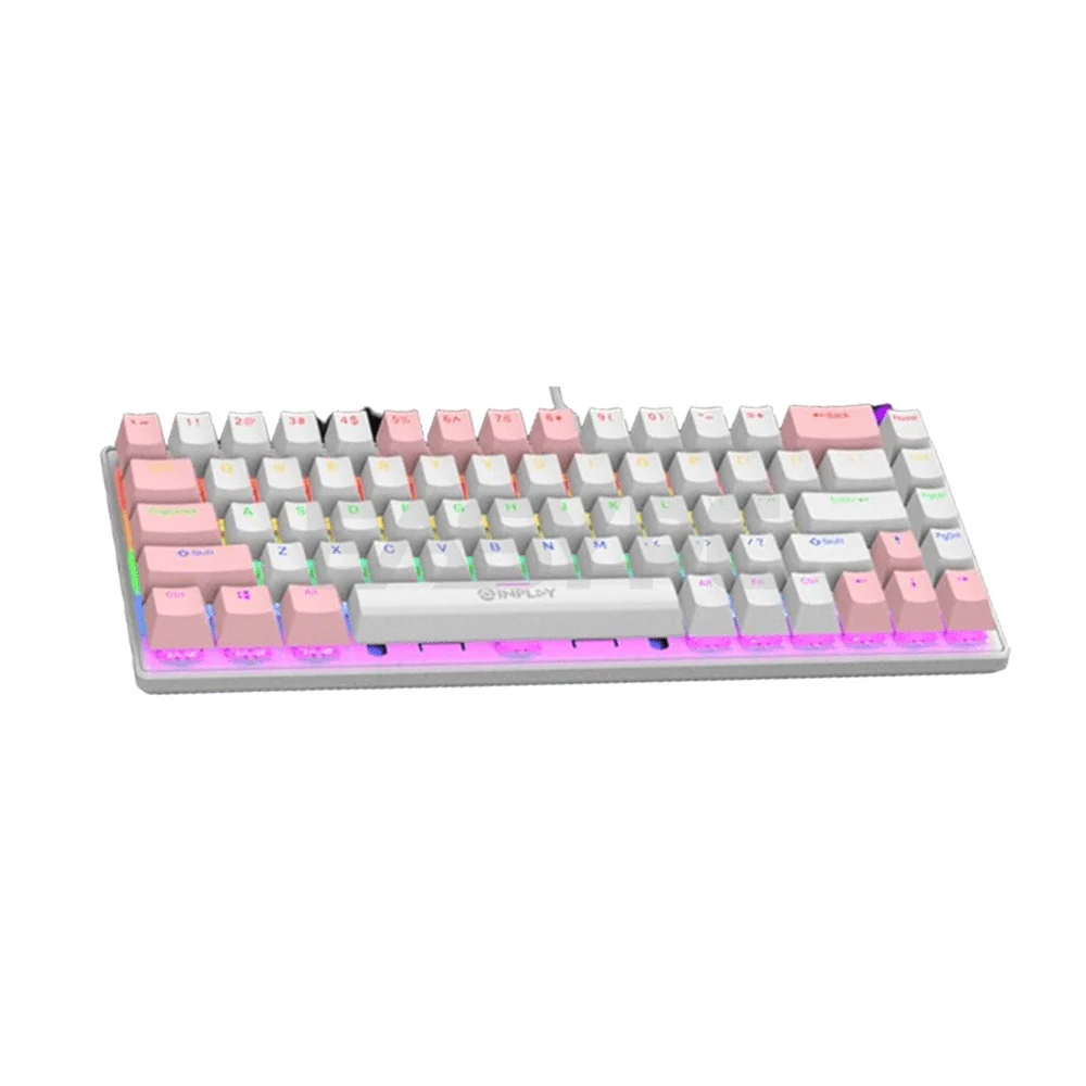 Inplay NK680-W Red switch Mechanical Gaming Keyboard White
