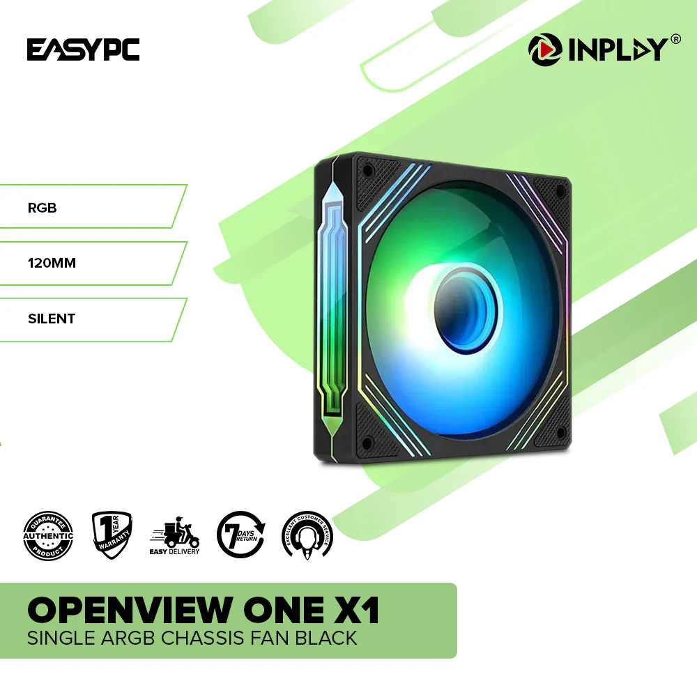 Inplay Openview One X1 Single ARGB Chassis Fan Black - Image 2