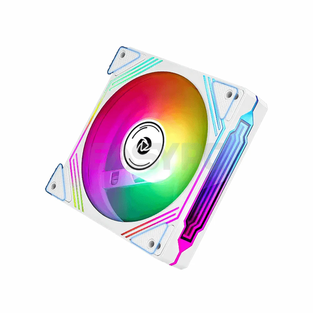 Inplay Seaview Tower X3-W 3in1 ARGB Chassis Fan White - Image 3