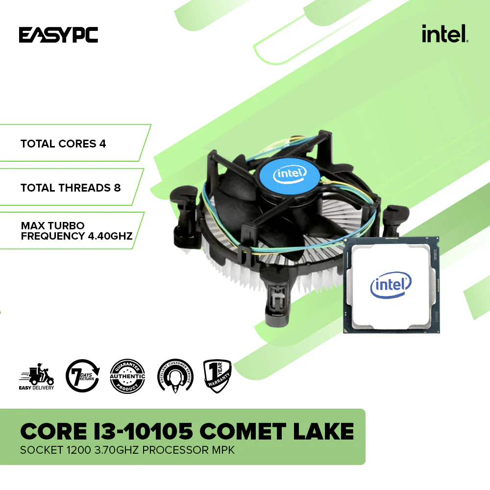 Intel Core I3-10105 Comet Lake Socket 1200 3.70GHz Processor MPK - Image 2