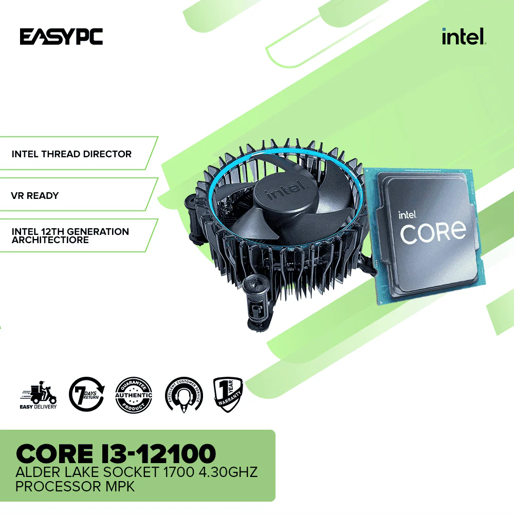 Intel Core i3-12100 Alder Lake Socket 1700 4.30GHz Processor MPK - Image 2
