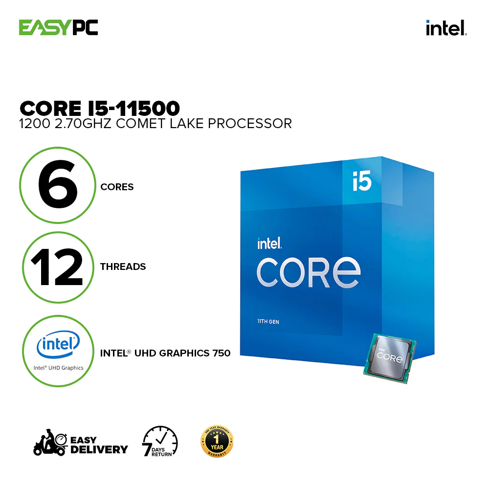 11th Generation Intel Core i5-11500 1200 2.70GHz CPU - Image 2