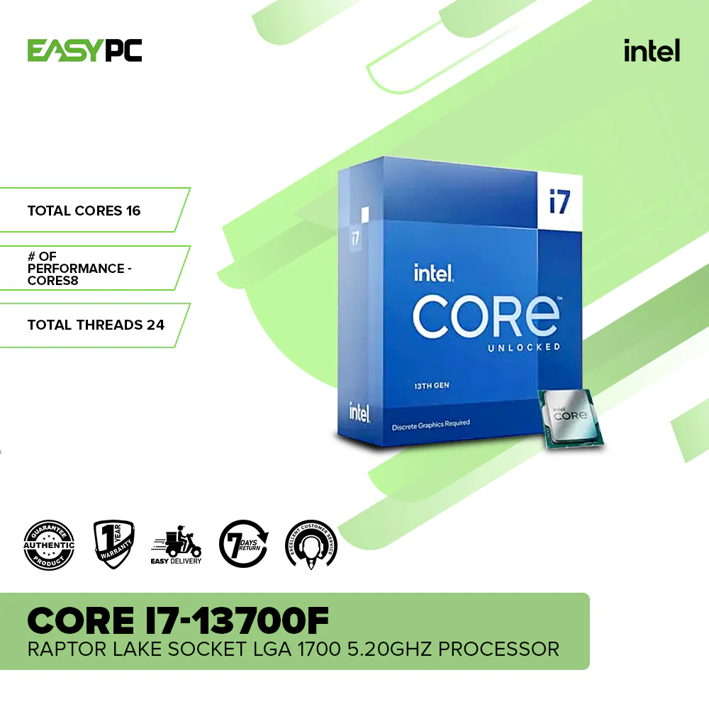 Intel Core i7-13700F Raptor Lake Socket LGA 1700 5.20GHz Processor - Image 2